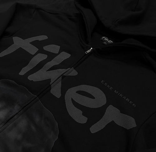 BLACK FIKER ZIP UP